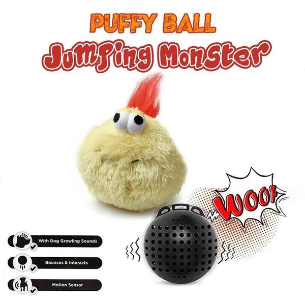 

pet supplies собака vocal вибрации электрический игрушка мяч собака catching отказов плюшевые игрушки бал puffy прыжки monster ball