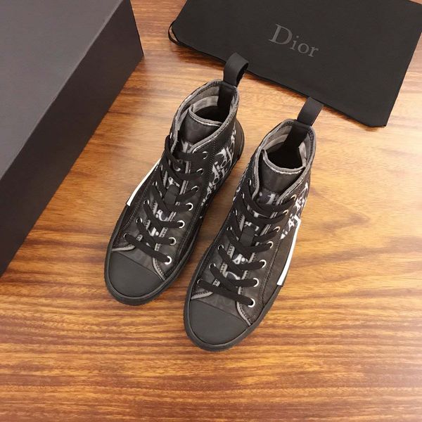 

2020 new floral technology canvas high-diagonal casual shoes 3m men's luxury designer shoes men's and women's running shoes 3, Black