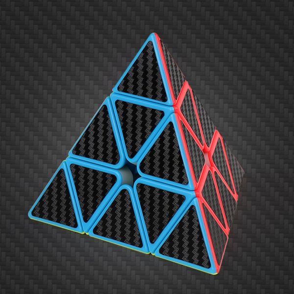 

magic cube pyramid multi-order magic cube carbon fiber sticker series magic cube children's educational toys