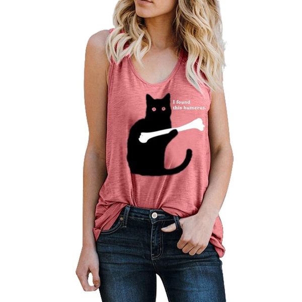 

горячий продавать европейских и американских женщин весна-лето top printed vest t-shirt плюс-sized одежда, Black;white