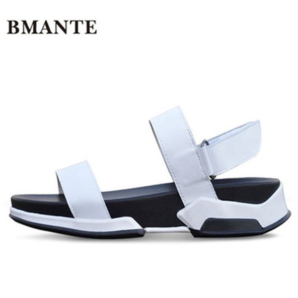 

new casual men beach sandal basic luxury slip summer men shoes concise roma popular spring dress flat dress sandals, Black