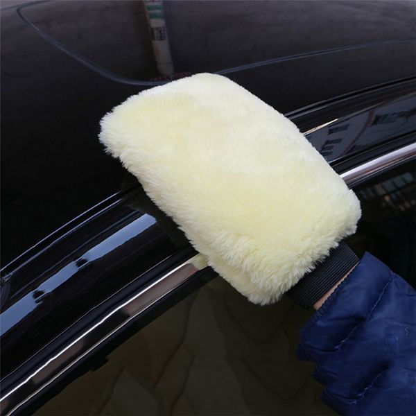 

rundong 2019 new car clean new microfiber plush micar wash mitten washing glove cleaning brush tools