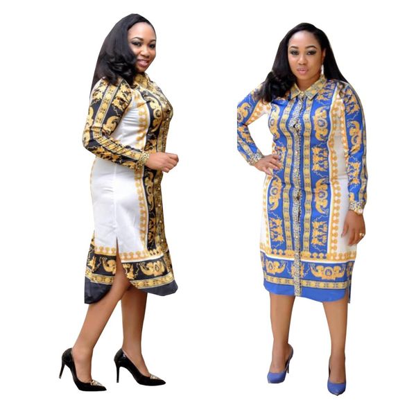 

new style african women clothing dashiki fashion classic print cloth queen sheeba blazer shirt dress size s  l xl xxl yc523, Red