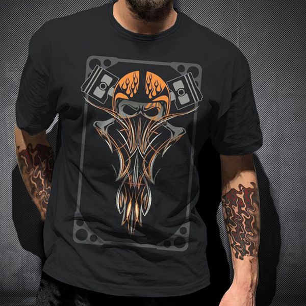 

luxury men's designer t-shirt summer men's 3dt-shirt hip hop skull print print short sleeve size s-6xl#899, White;black