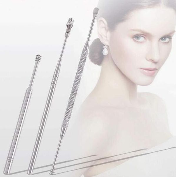 

new health 8pcs/set ear wax pickers stainless steel earpick wax remover curette ear pick cleaner ear cleaner spoon care