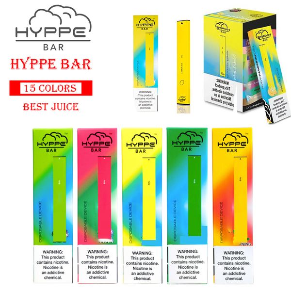 

HYPPE BAR Одноразовые устройства Слейте Pod Kit 280mAh Батареи 1,3 мл картриджи против течи Vape Pen VS POP Puff Posh Plus helixbar