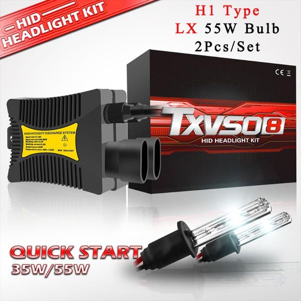 

110 вт ксеноновый проектор h1 hid комплект автомобильных фар 2шт 35 вт 55 вт ксеноновые лампы 3000k 4300k 5000k 6000k 8000k фары заменить ав