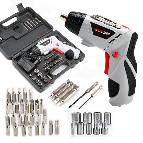 

4.8v electric screwdriver multi-function charging hand drill with 45 bits mini wireless electric screwdriver set