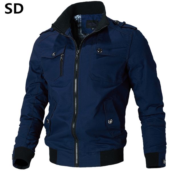 

men's jackets 100% cotton men plus size 4xl cargo jacket tactical combat business male coat pilot bomber 7916, Black;brown