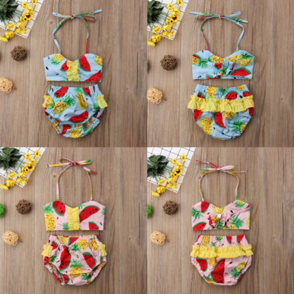 

Cute Baby Girl's Floral Bikini Suit Sets Swimmable Swimwear Swimsuit Beachwear