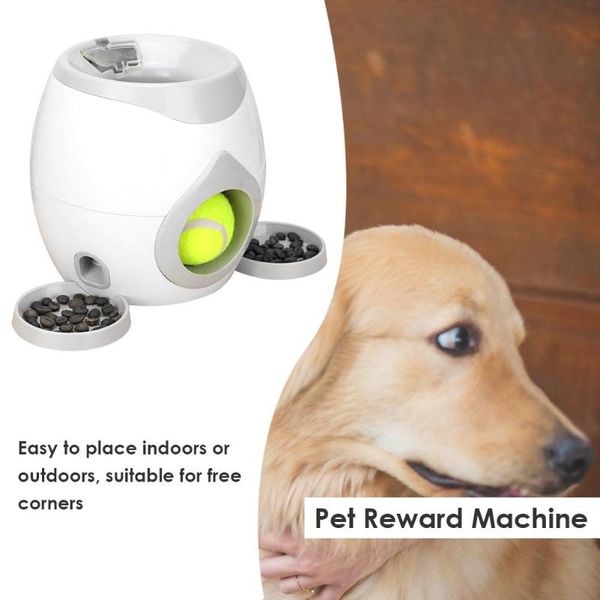 

pet dog machine toy tennis reward pet ball launcher toy iq training for dog toy dog interactive toys pet food dispenser