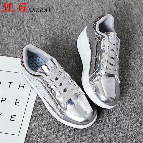 

hidden heels shoes sport women golden running shoes woman bling sneakers comfort big size women's summer shoe hip-hop tennis q5
