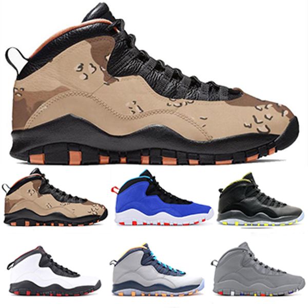 

Classic 10s Mens basketball shoes 10 Desert Camo Grey Cool grey Im Back Chicago mens trainers sports sneaker size 7-13