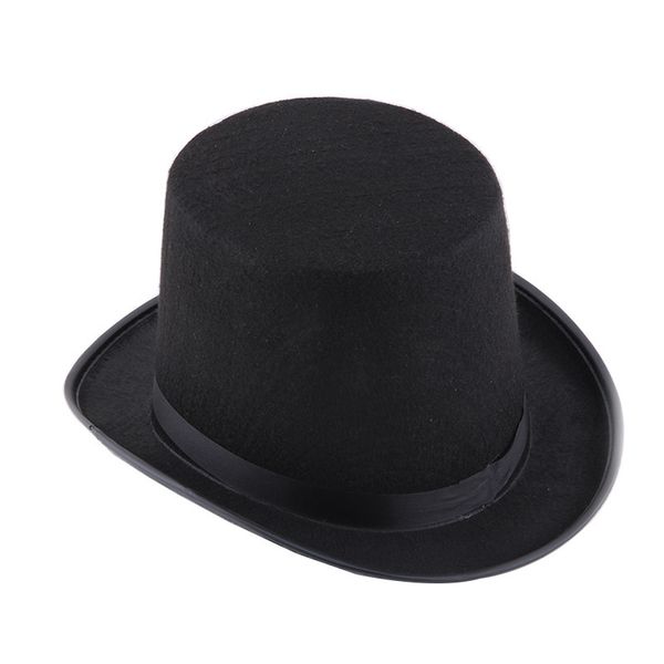 

circus party black magic hat men's high hat jazz cap church cap c