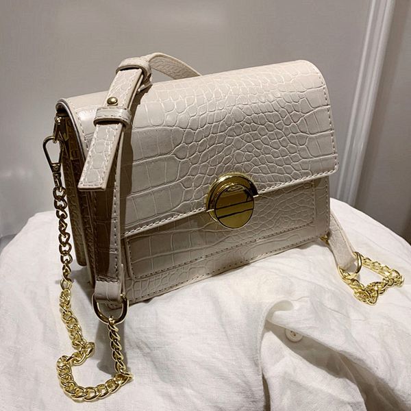 

2020 new ladies crossbody bag luxury designer shoulder bags for women crocodile pattern women messenger bags leather clutch