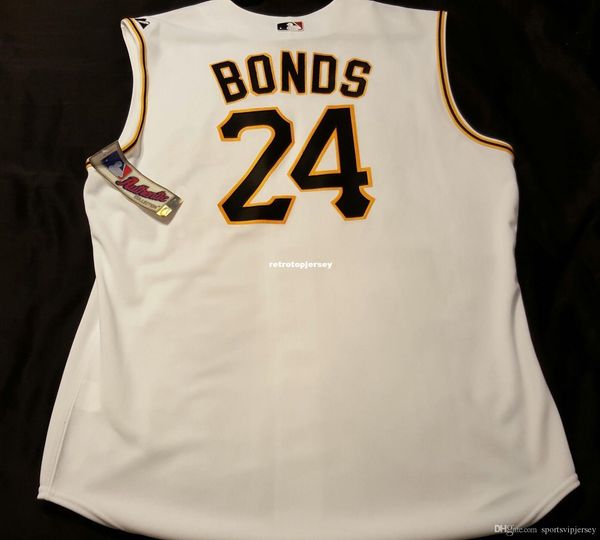 

majestic pittsburgh #24 vest barry bonds field jersey mens stitched wholesale big and tall size xs-6xl baseball jerseys, Black;blue
