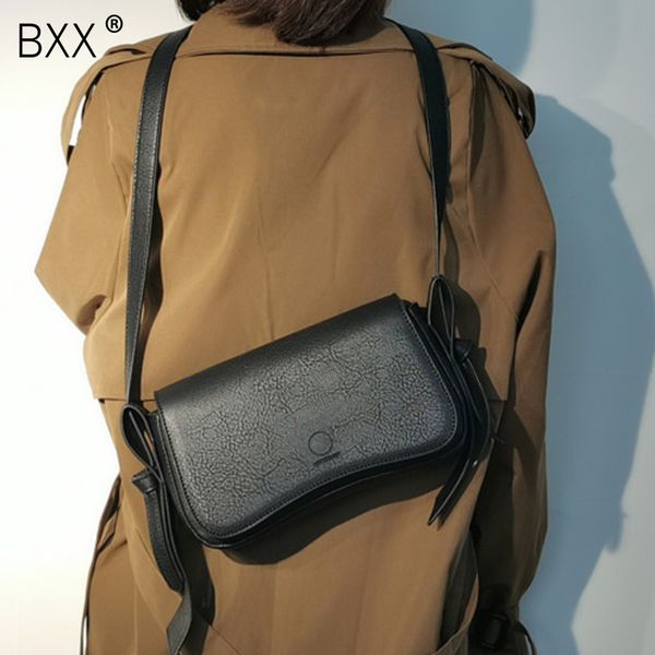 

bxx] solid color pu leather crossbody bags for women 2020 spring fashion shoulder messenger bag simple travel handbags hl803