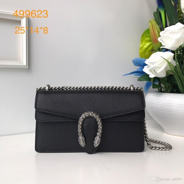 

high-quality 2018 fashion single shoulder bags, men's and women's handbags, luggage, backpacks, leather, 499623 . 25..14..8cm