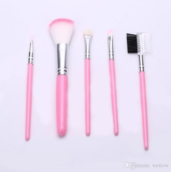 

No logo mini makeup bru h et bru h 5 pc beginner makeup bru he 5 color eye hadow bru h