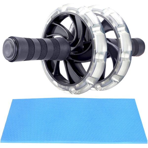 

silent power roller ab rollers indoor fitness equipment abdominal muscle exercise equipment transparent double wheels