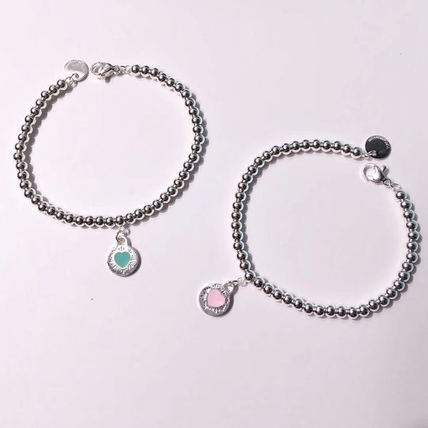 

Браслет из нержавеющей стали 316L с новым дизайном и сердцем в розово-зеленой цветовой гамме украсит браслет для женщин и мам в подарок