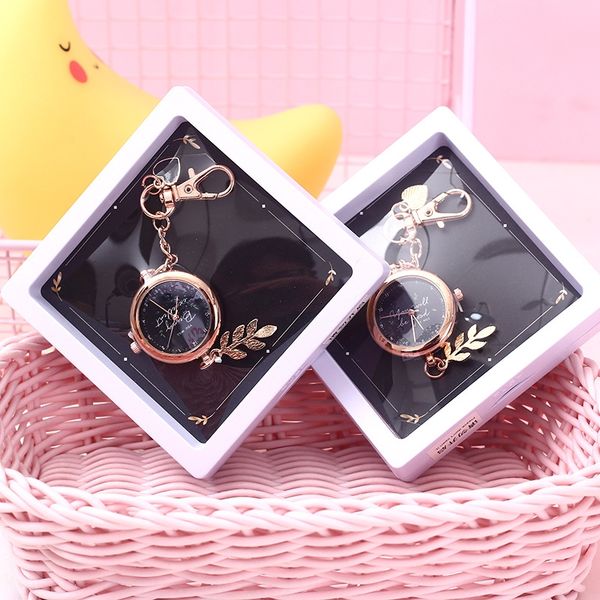 

79854 stationery key chain jiujiu stationery xz-107273 jianyu flower key chain watch, Blue