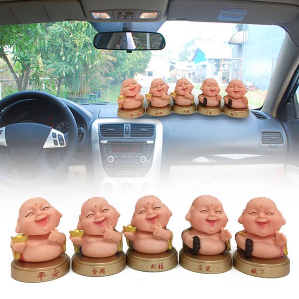 

car ornament shaking solar powered maitreya keep safe cute bobblehead dog doll shakes head for car interior decoration