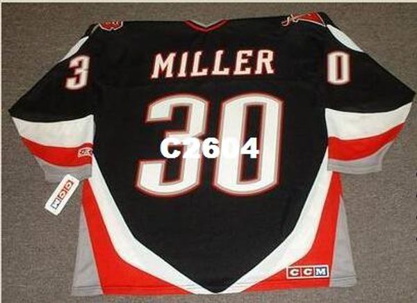 

mens #30 ryan miller buffalo sabres 2005 ccm retro hockey jersey or custom any name or number retro jersey, Black