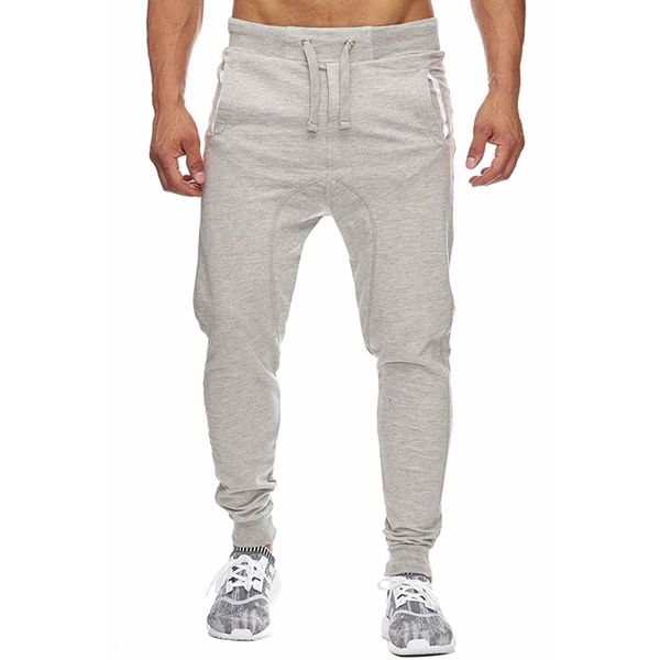 

casual mens pants 2018 new men slim sweatpants male trousers, Black