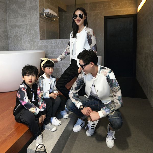 

2019 autumn coat jackets family look clothing matching mother daughter clothes father and son outfits mommy and me clothesmx190919, Blue