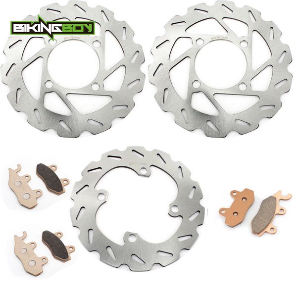 

bikingboy front rear brake discs disks rotors pads for yamaha yxr 700 rhinofi auto 4x4 08 09 11 12 13 yxr700 atv quad dirt bike