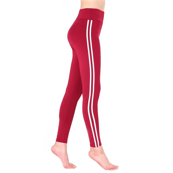 

Designer Striped Womens Leggings Sports Capris High Waist Active Yoga Trousers Sexy Skinny Ladies Fashion Pants