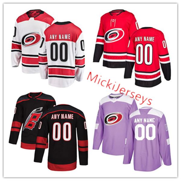 

Mens Custom Carolina Hurricanes Jersey Petr Mrazek Curtis McElhinney Justin Williams Lucas Wallmark Andrei Svechnikov Sebastian Aho Jersey