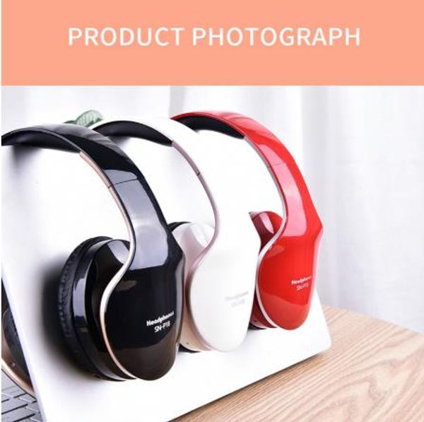 

exquisite big soft earmuff wireless headphone foldable bluetooth headset stereo game earphone for mobile phone support tf card