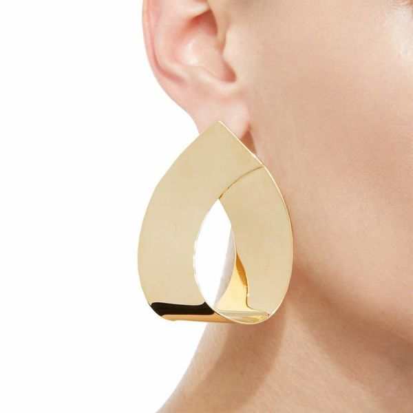 

trendy metal statement earrings big geometric dangle earrings for women dangle earrings drop modern art party punk jewellery gift wholesale, Silver