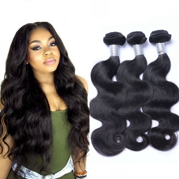 Mongolian Human Hair Extensions Body Wave Bundles 100 Unprocessed