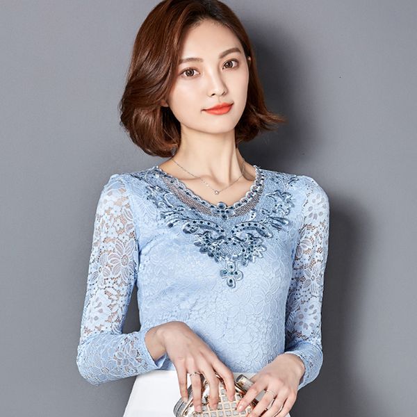 

женщины топы женщин блузки мода лето стиль blusa вязания алмазный кружева блузка elegant plus размер рубашки sexy тонкий выдалбливают 918b 2, White