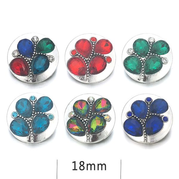 

fashion w082 crystal 3d 18mm 20mm metal snap button for bracelet necklace interchangeable jewelry women accessorie findings