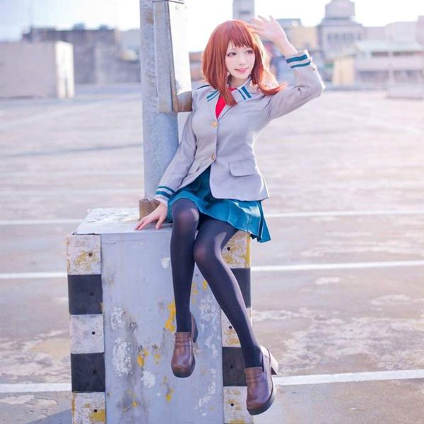 

ochako uraraka cosplay costumes uniforms japanese anime my hero academia clothing halloween party cosplay costumes spot supply, Black