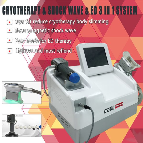 

уменьшая прибор удаления cryotherapy тучный / портативная холодная машина волны 2in1 терапия cryolipolysis shockwave формируя машину