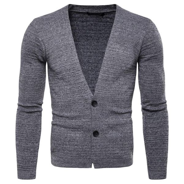

cotton big v-necked knitted men sweater single breasted pure color sweater coat autumn leisure men coat cardigan, White;black