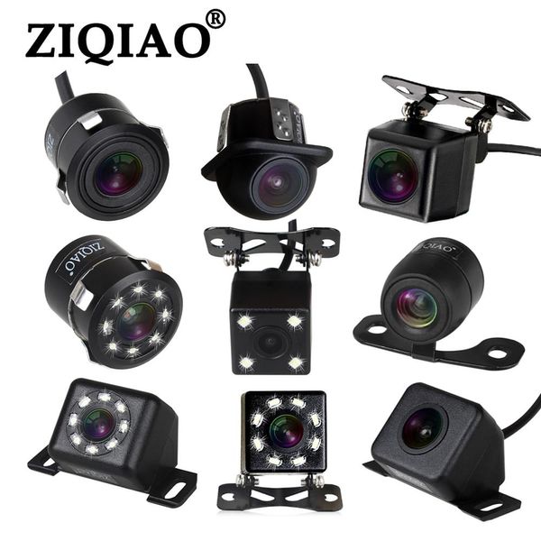 

ziqiao car rear view camera 8 led night vision wide angle hd color image waterproof universal backup reverse parking camera