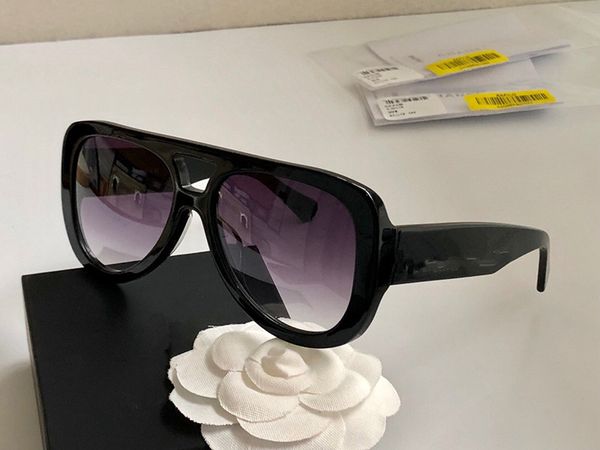 

5423b womens 2020 fashion designer sunglasses big square frame metal glasses charming elegant style anti-uv400 lens leisure eyewear with ca, White;black