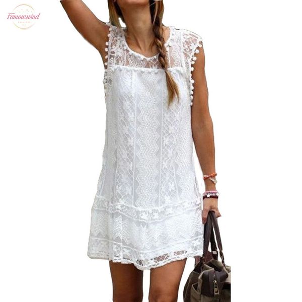 

2020 women summer dress tassel casual women clothes short plus size comfortable short o neck tassel lace dress maxi dresses vestidos, Black;gray