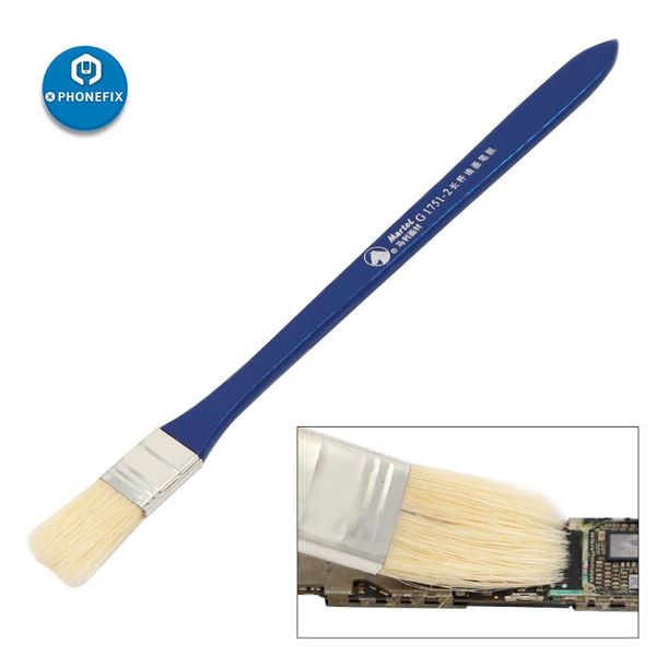 

phonefix антистатическая щетка синий нескользящая ручка pcb переделки пыли щетка для мобильного телефона tablet pcb bga ремонт пайки ремонт