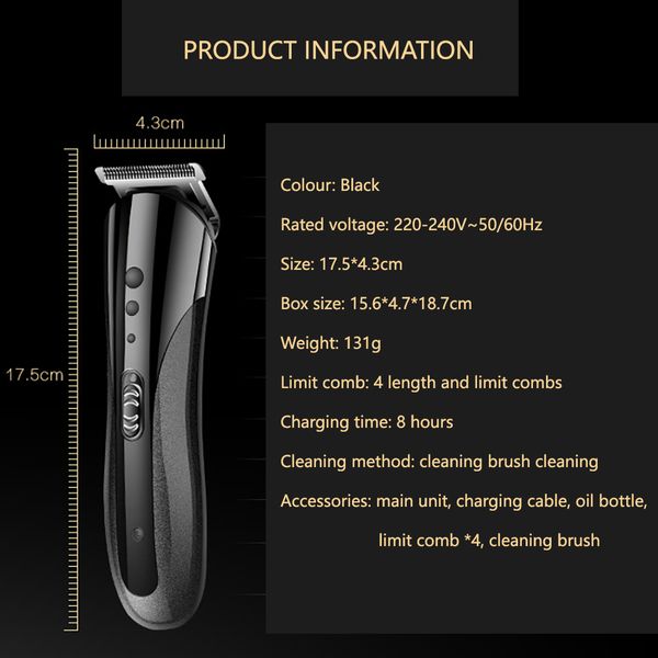 

kemei km-1407 multifunctional hair trimmer rechargeable electric nose hair hair trimmer for barbers rimmer rfneq