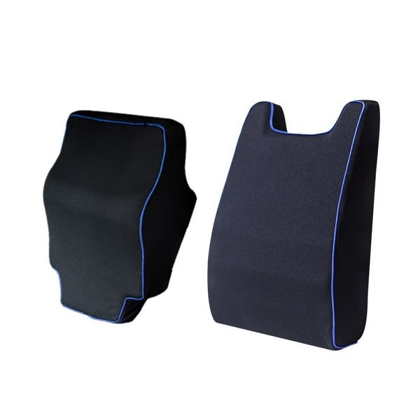 

2pcs/set memory foam lumbar support back waist cushion pillow car four seasons universal seat pillows relieve pain back cushion