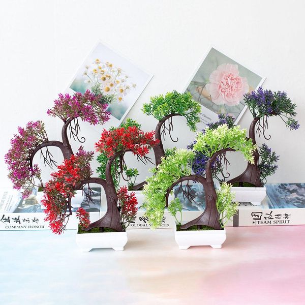 

1pc artificial tree plant miniascape wedding party home office bonsai decor