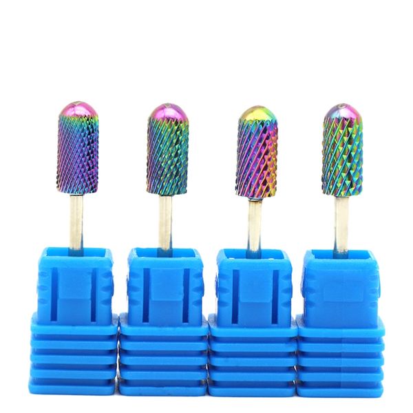 

4 type tungsten steel nail grinding head milling manicure cutter for pedicure machine sander drill bit device electric tools