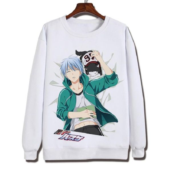

high-q унисекс anime cos куроко нет корзина пуловер kuroko tetsuya кагами тайга hyuga junpei o шеи hoodie толстовки, Black